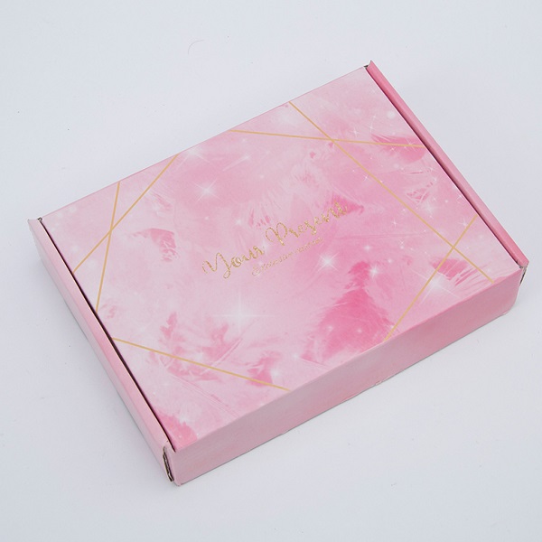 Print Your Logo Pink Color Shipping Mailer Box
