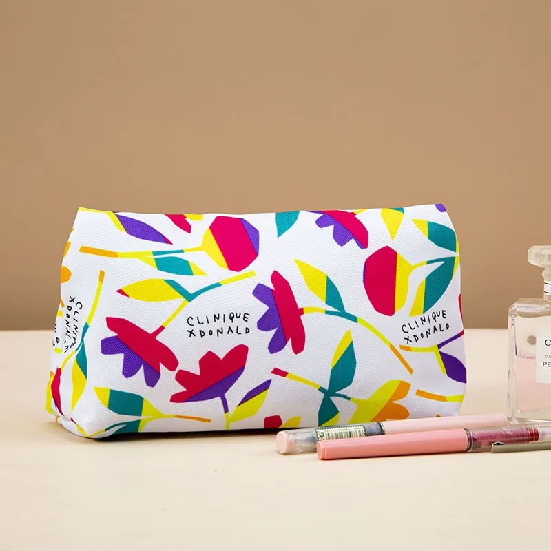 Canvas Cosmetic Bag with Logo