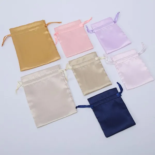 Colorful Satin Drawstring Bags