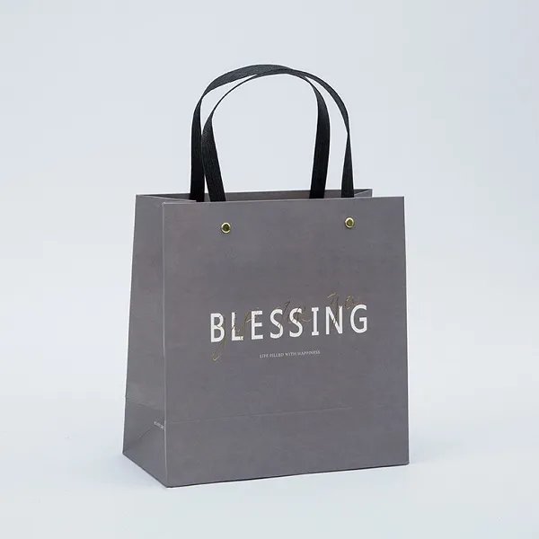 Grey Paper Gift Bag