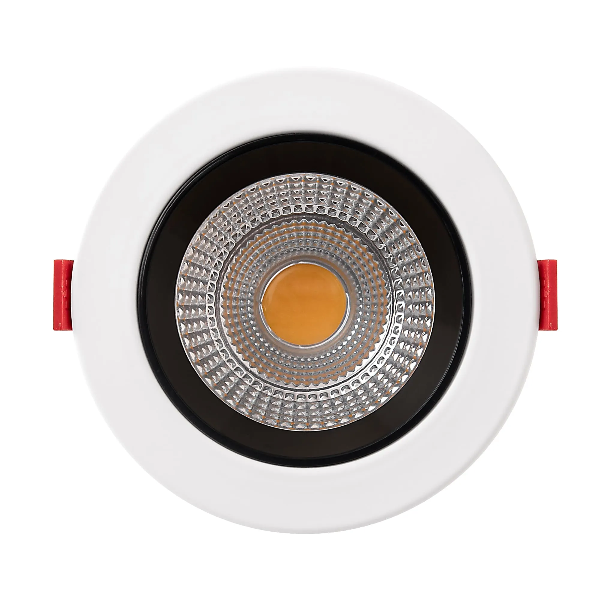 Round Shape Recessed LED DCOB Downlight Fe