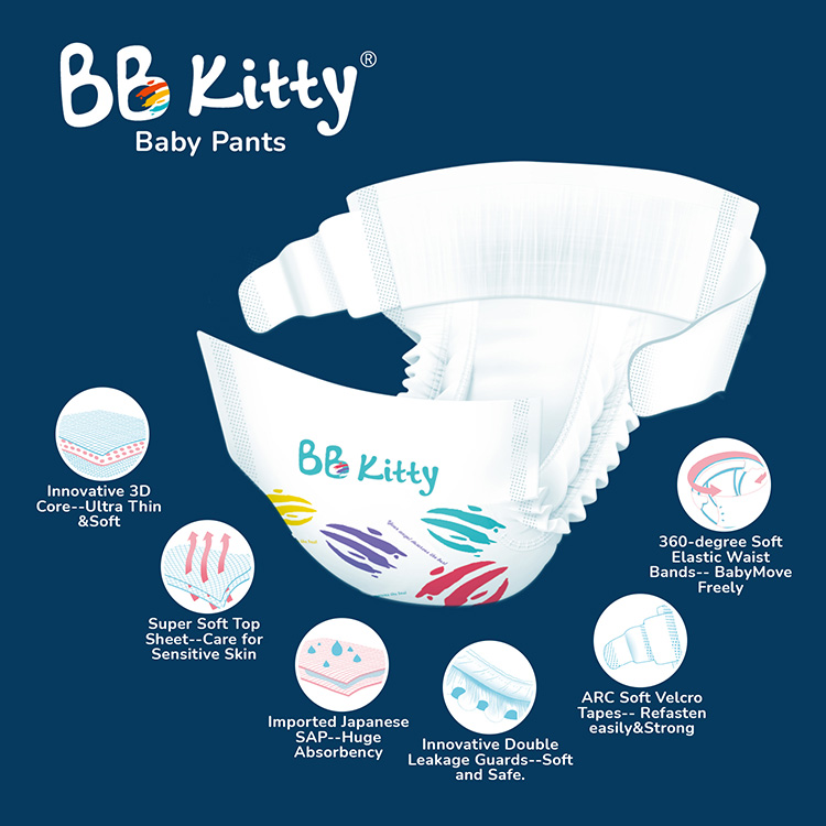 BB Kitty Baby Diaper TODDLER - 1