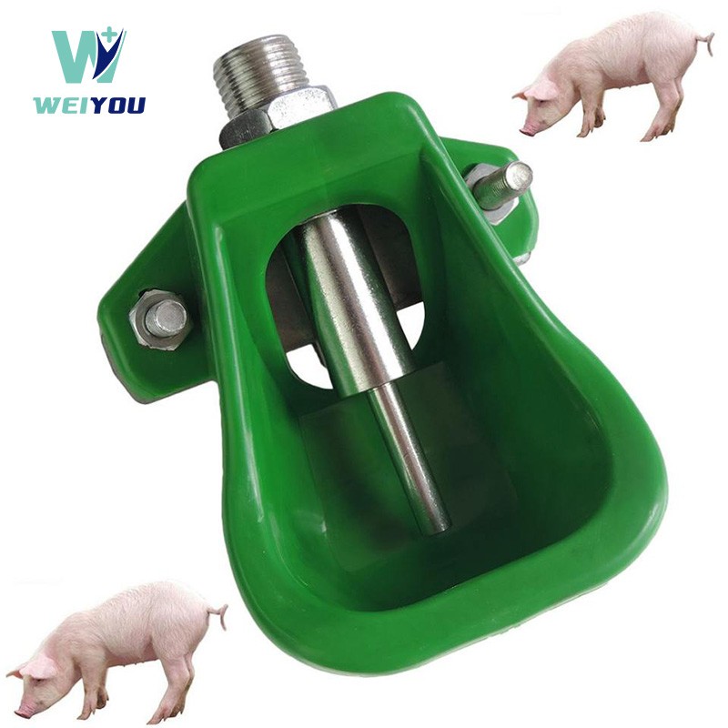 Automatic Green Plastic Piglet Drinking Water Bowl