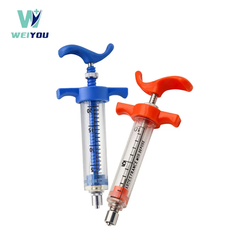Plastic-Steel Veterinary Syringes
