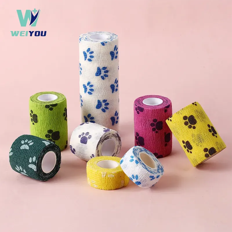 Printed Bandage Cohesive kanggo Vet Wrap