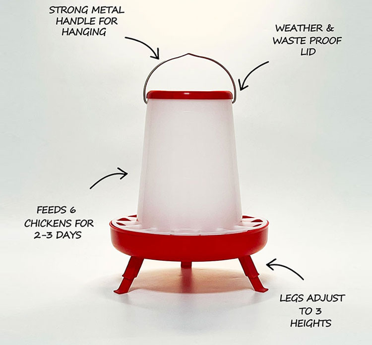 Poultry Feeder with Legs 5 KG