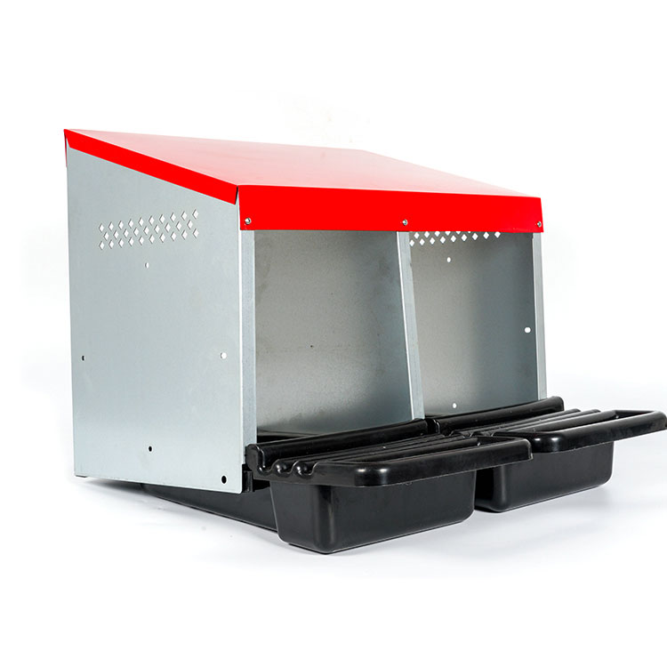 Roll-Out 2-Compartment Chicken Nesting Box