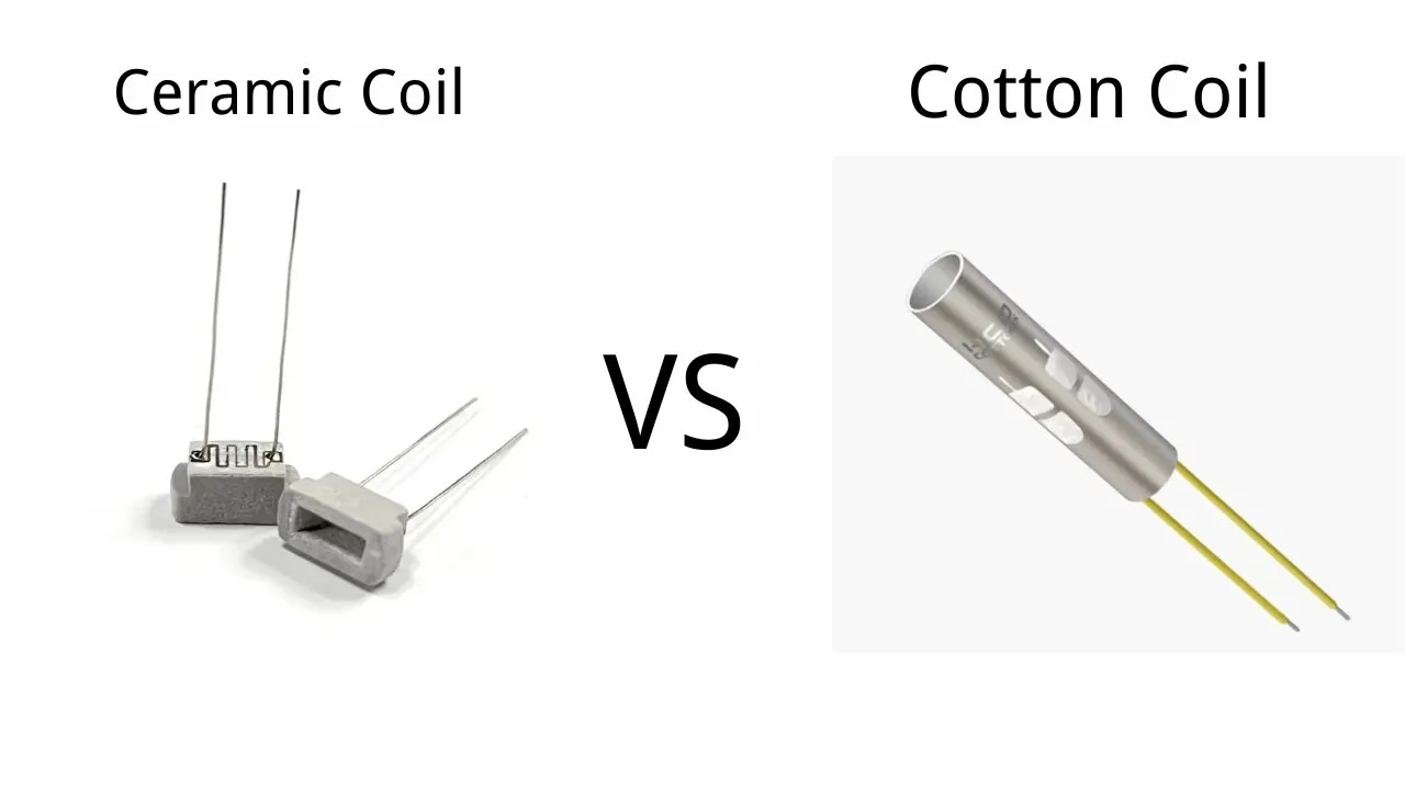 La bobina calefactora de cerámica versus la bobina de algodón