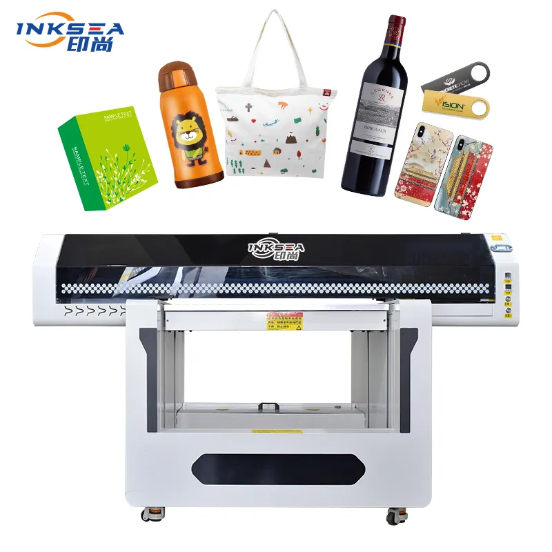 Printer UV Besar Printer Digital Tinta Semprot 9060 Tip Tinggi dengan Kaca Akrilik