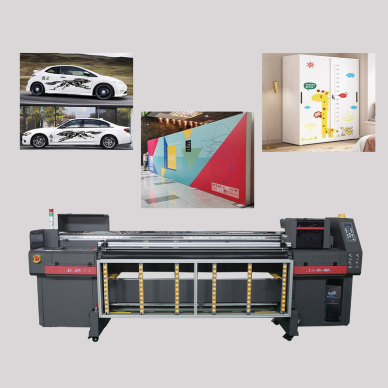 Mesin Pencetakan Inkjet Digital 1.8/3.2m Pencetak UV