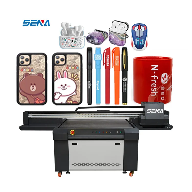 Printer Format Besar 1300*9000Mm Printer Flatbed Inkjet UV 6 Warna LED Pernis untuk Sepatu Label T-Shirt Casing Ponsel Kartu Kayu Kaca