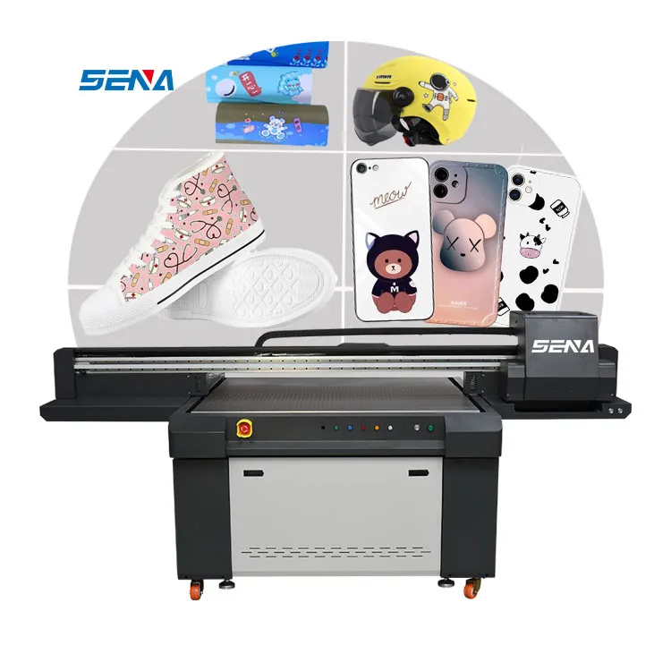 Printer Digital Plotter Pemotong 1300*900Mm Printer UV Flatbed Inkjet 3d Printer Format Besar Ukuran A1 A0 Printer Penggunaan Label Kartu