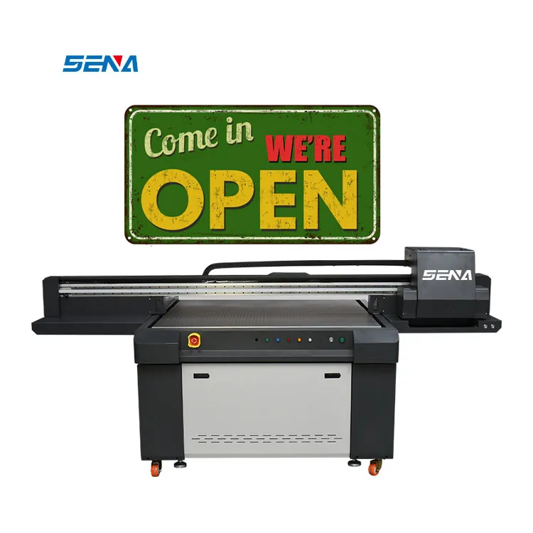 1390 Digital UV Inkjet Flatbed Printer A3 Mesin Cetak Format Besar dengan Pernis untuk Kaca Kayu Akrilik Kotak Ponsel PVC Kasus