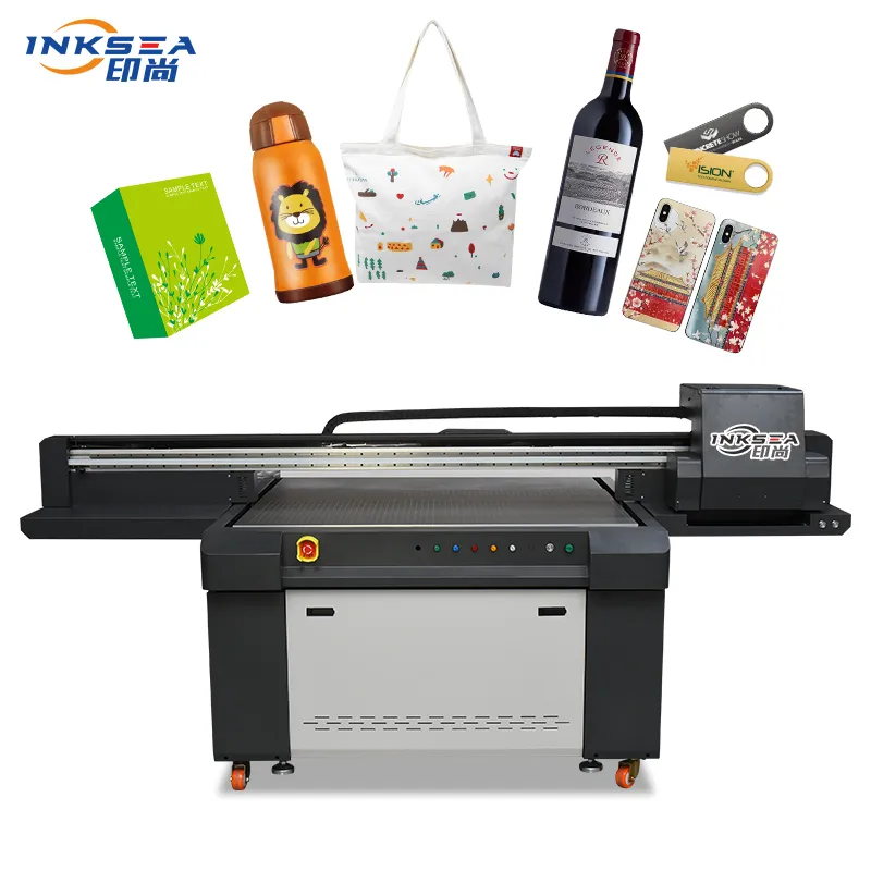 1390 Factory Supply Led 6 Color Digital Inkjet Uv Printing machine Uv Flatbed Printer for Ceramic Phone Case Wood