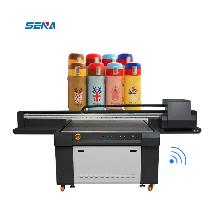 1390 High-Performance Bottle Printing Machine Auto UV Flatbed Printer for Glass Wood Acrylic Box Wine Bottle Phone Case