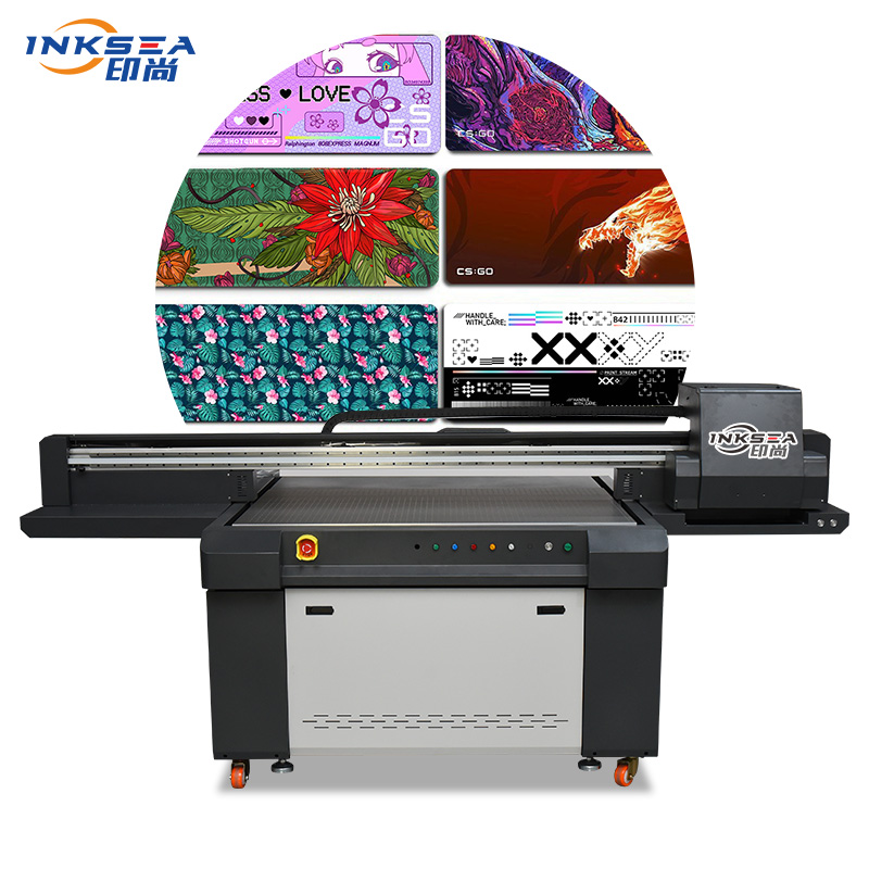 1390UV flatbed printer 2-3 G5 head digital inkjet printing machines for glass plank acrylic PVC