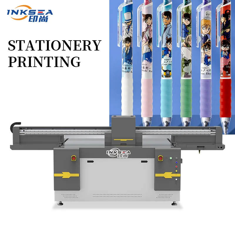 Printer Flatbed Uv Inkjet Digital 1600*1000Mm dan Tinta Ramah Lingkungan Nosel Ricoh untuk Kustomisasi Plastik Karpet