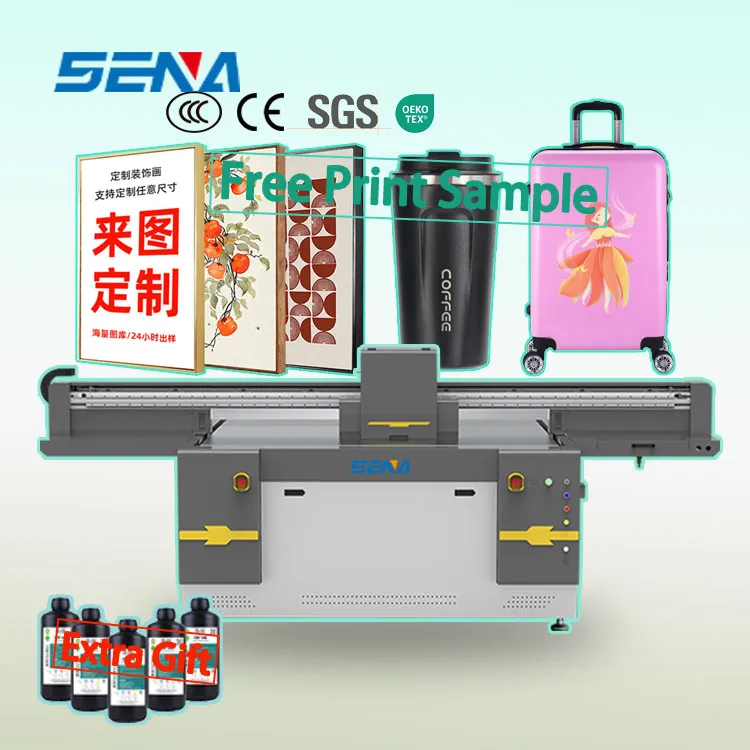 1600*100mm UV Led Inkjet Flatbed Printer Machine