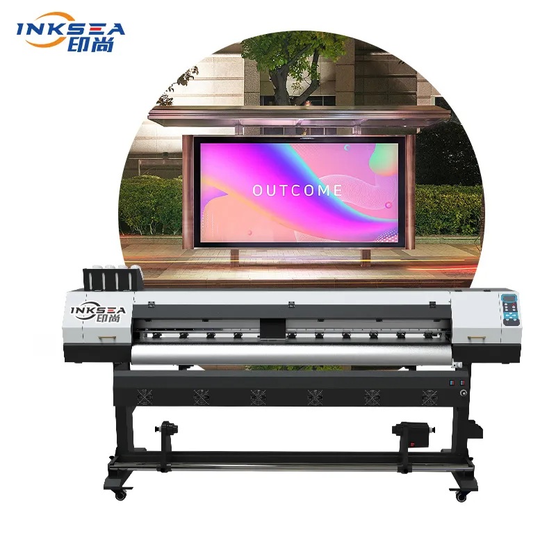 1800 Wide format printer 3d wallpaper printing machine with Epson dual sprinkler heads for wallcoverings