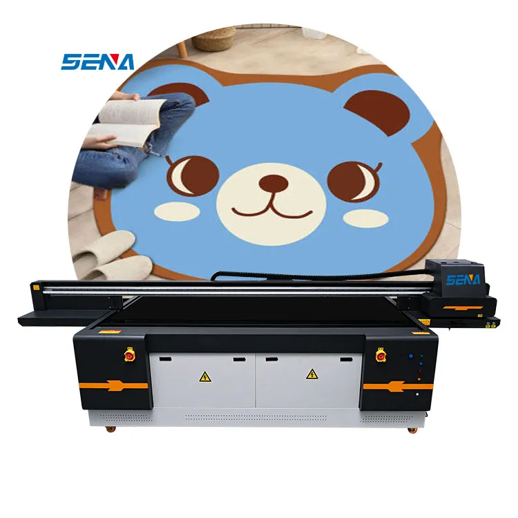 2.5*1.3M A0 A1 A2 A3 Ukuran Remote Control Printer Flatbed Inkjet UV Kontinu untuk Kotak Akrilik Kayu Kaca Ubin Karpet Botol Anggur