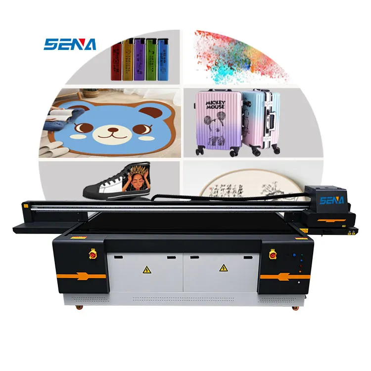 Printer UV Inkjet Format Besar UV Dapat Disesuaikan Tinggi 2.5*1.3M untuk Mesin Cetak Karpet Cincin Kawat Ubin Timbul 3D Kustom