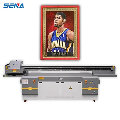 2.5*1.3M Printer UV Format Besar Harga Ricoh GEN6 Kepala Cetak dengan Pernis untuk Casing Ponsel Plastik Kaca Akrilik