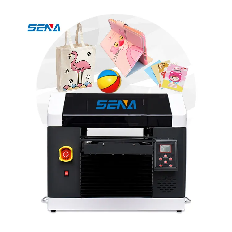 Pembaruan Baru 2024 30*45Cm Mini 3D Bisnis Kecil Ukuran A3 Printer Flatbed Inkjet UV dengan Label Perekat Stiker Pembungkus Cangkir