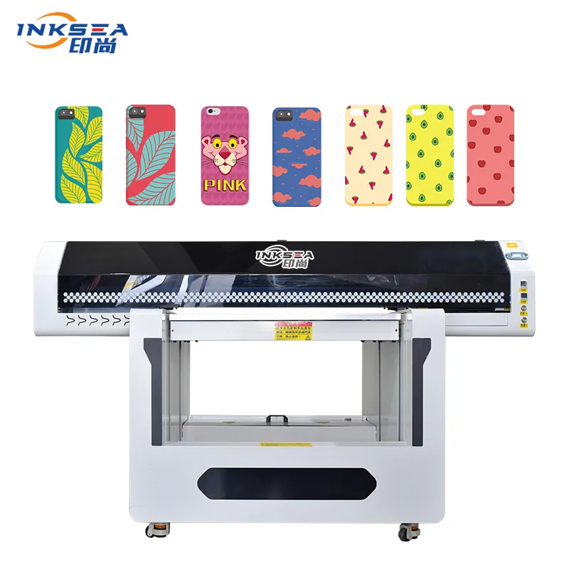 Pembaruan Baru 2024 Printer Flatbed Injekt Uv Ukuran Tengah dengan Casing Ponsel Relief 3D Printer Kartu Cup Logam Akrilik