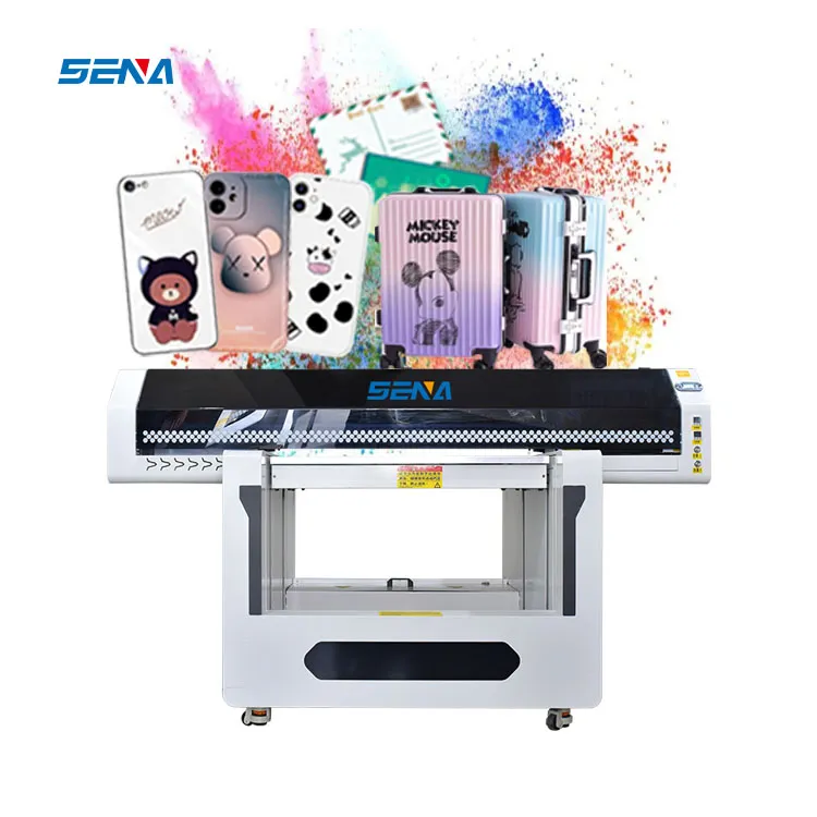 2024 Phone Case Flatbed Uv Printer 9060 Glass Bottle Digital Uv Printing Uv 9060 Printer With 3 Heads tx800 i3200