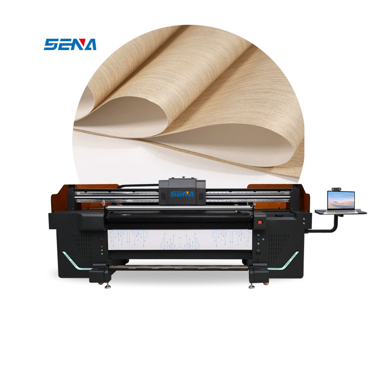 2024 Popular New 1.8M CMYKW+Varnish Large Format Printer Roll to Roll Printer for Textile 3D Wallpaper Car Paste Fabric Leather