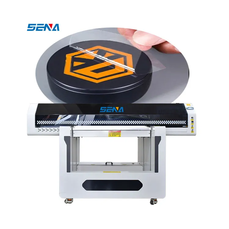 2024 SENA Phone Case Flatbed Uv Printer 9060 Glass Bottle Digital Uv Printing Uv 6090 Printer With 3 Heads Xp600 i3200