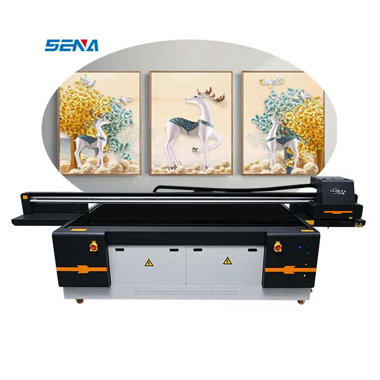 Printer Flatbed Tinta UV Format Besar Universal Ramah Lingkungan 2500*1300Mm untuk Berbagai Penanganan Material dan Aplikasi Dekoratif