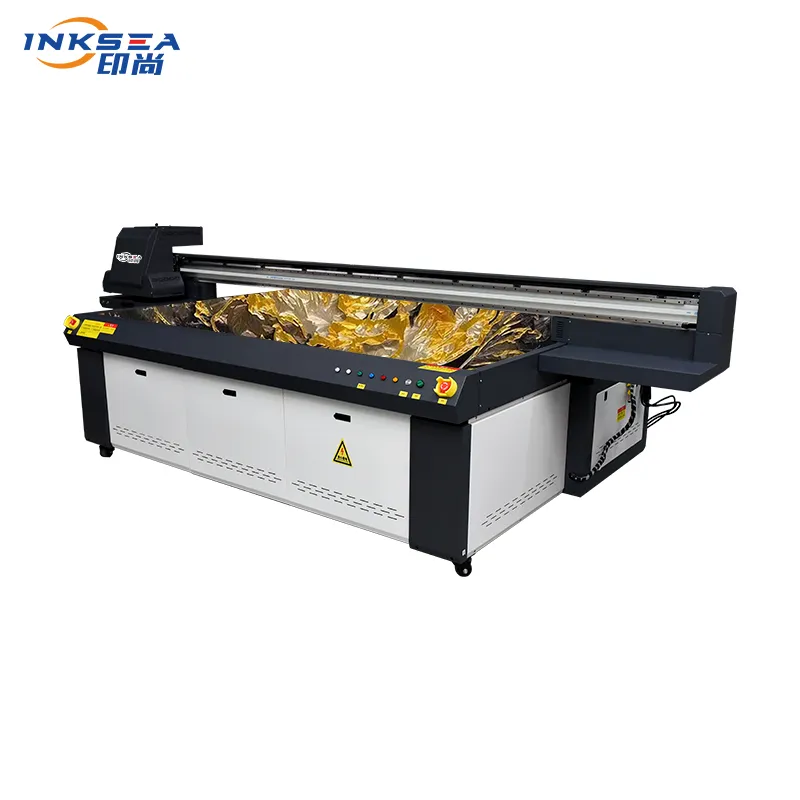 2513 Digital Inkjet LED UV Flatbed Printer dengan 3 Ricoh Nozzle untuk Mencetak Teknologi Kaca Plastik Stainless Steel