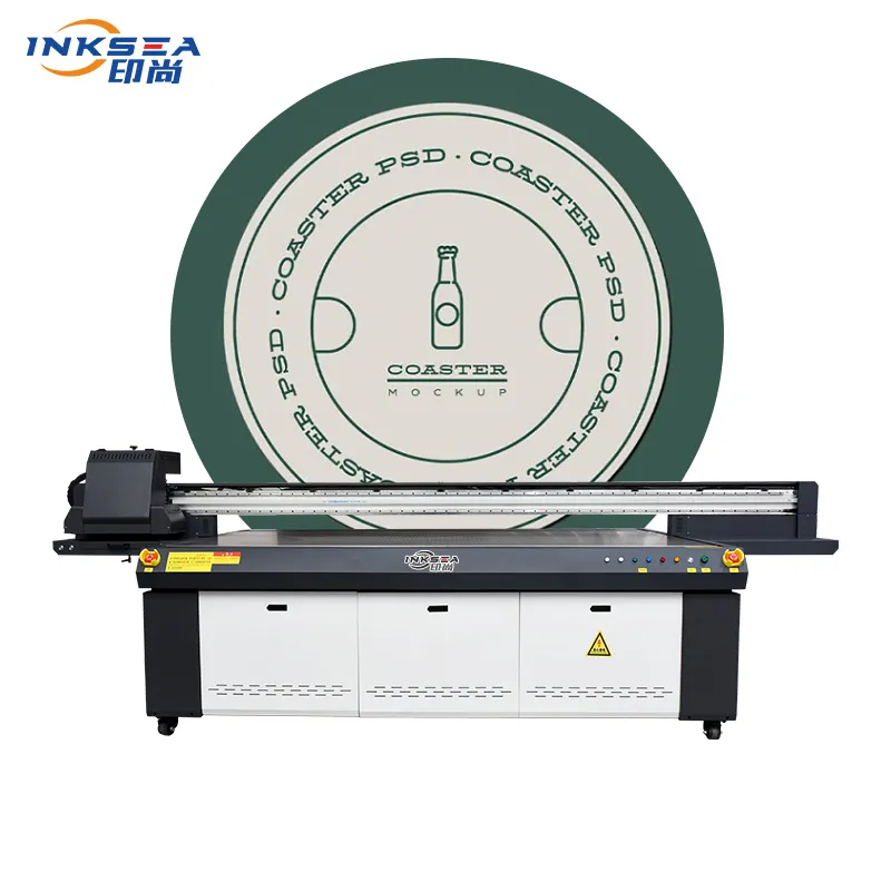 2513 UV Flatbed Printer I3200 Epson Double Print Head Format Besar Mesin Cetak Digital dengan Pernis untuk Kaca Akrilik PVC