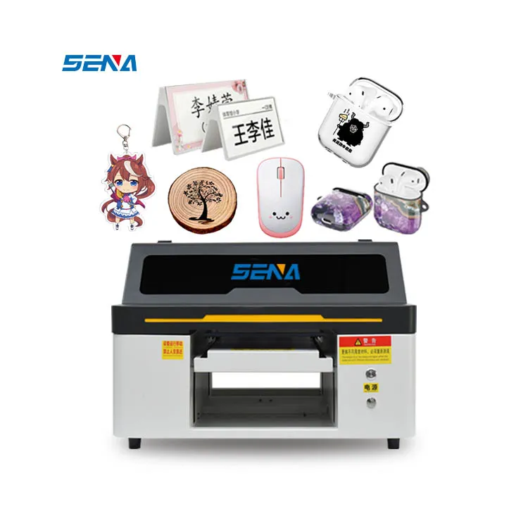 30*45cm with Epson nozzle Small Multifunction UV Inkjet Flatbed Printer 3D Printing for Plastic Phonecase Wood Acrylic Metal PVC