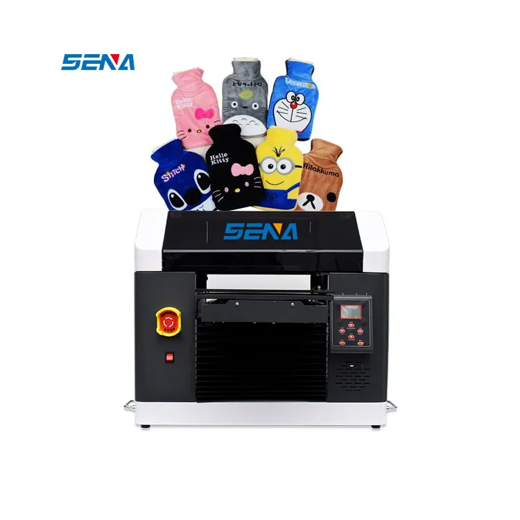 3045 A3 Ukuran Kecil LED Multifungsi CMYK + W + Pernis 3d UV Printer Flatbed untuk Kaca Kayu Kotak Akrilik Botol Anggur Casing Ponsel