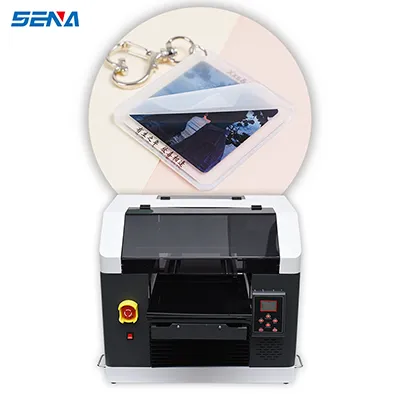 3045 Printer flatbed UV kepala ganda terbaru Epson Dual Head XP600 untuk label perekat diri logam akrilik