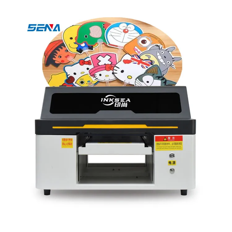 Printer Flatbed UV Ukuran Mini A3 A4 Mini 3045E dengan 2 Kepala Cetak untuk Printer UV Desktop Papan Nama Logam Kaca