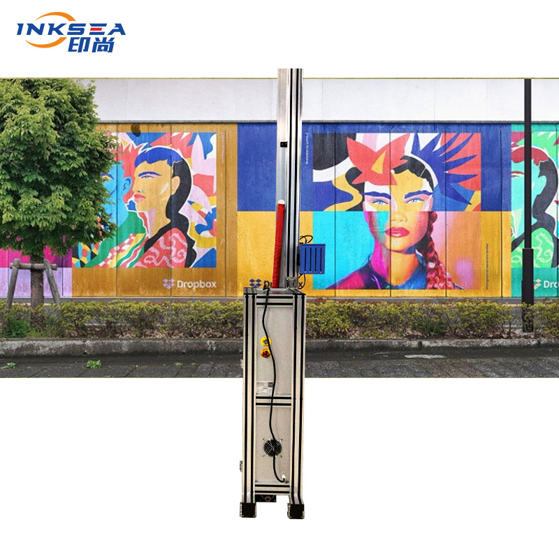 3D indoor and outdoor vertical wall UV inkjet printer 3D effect is sprayed directly to the wall