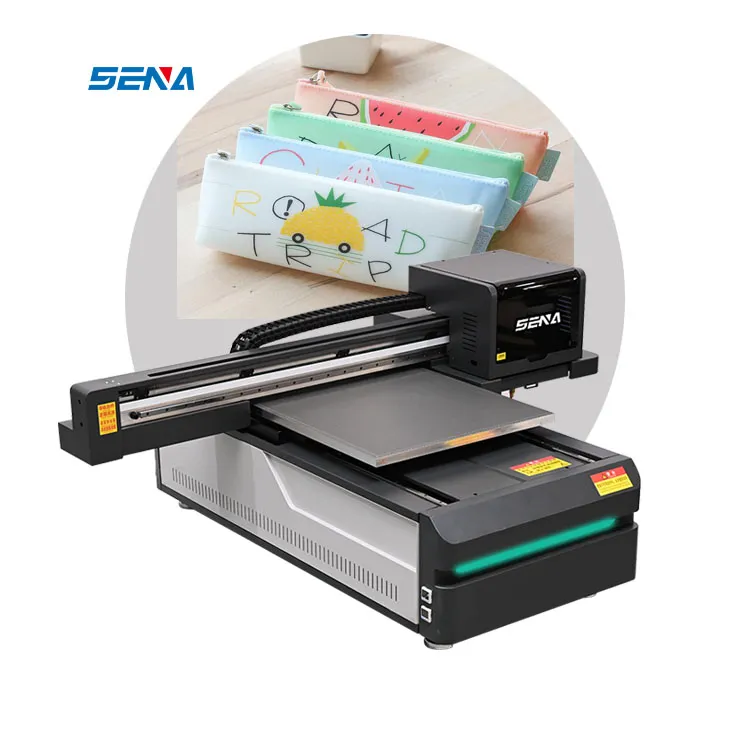 Printer Digital Industri 3D 60*90Cm Ukuran A3 DTF Printer UV Flatbed Inkjet untuk Menyesuaikan Casing Ponsel Akrilik Kartu PVC Pena Golf