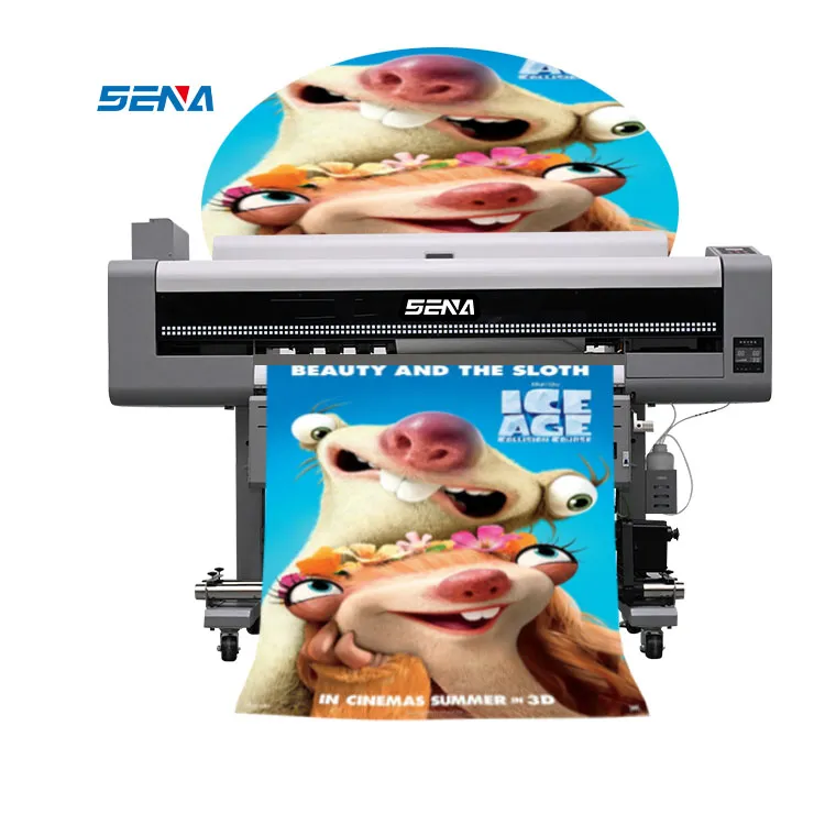 Printer Format Lebar Roll To Roll 3d CMYK Eco-Solvent I3200 Ukuran 1.6/1.8/3.2M untuk Tekstil 3D Wallpaper Mobil Pasta Kain Kulit