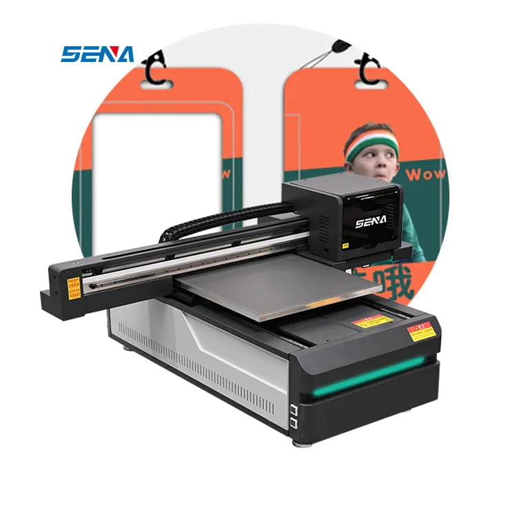 Mesin Cetak Industri 3D 60*90Cm 6090 Printer UV Inkjet DTF Flatbed untuk Casing Ponsel Akrilik Kustom Pena Kartu PVC Golf