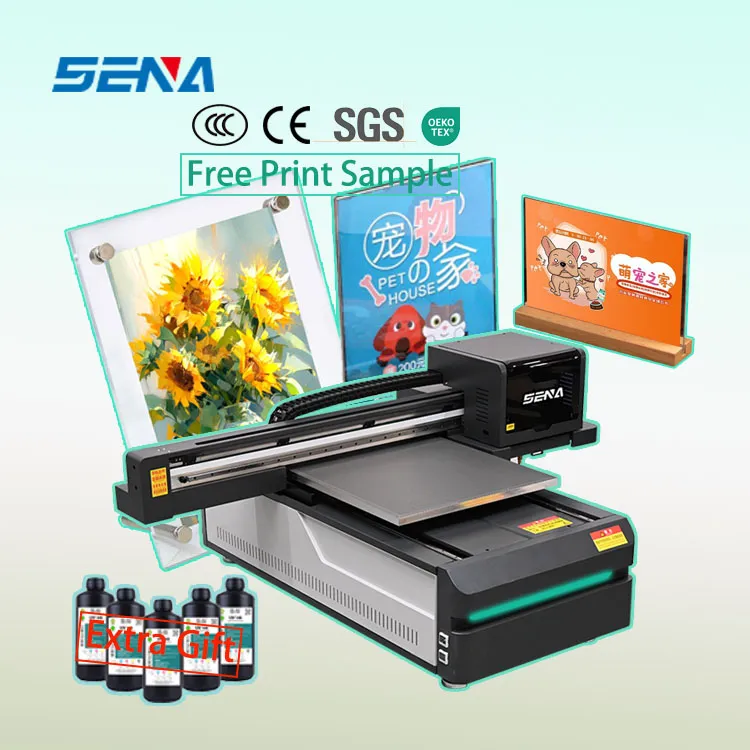 60*90cm Middle Format UV Inkjet Flatbed Printer