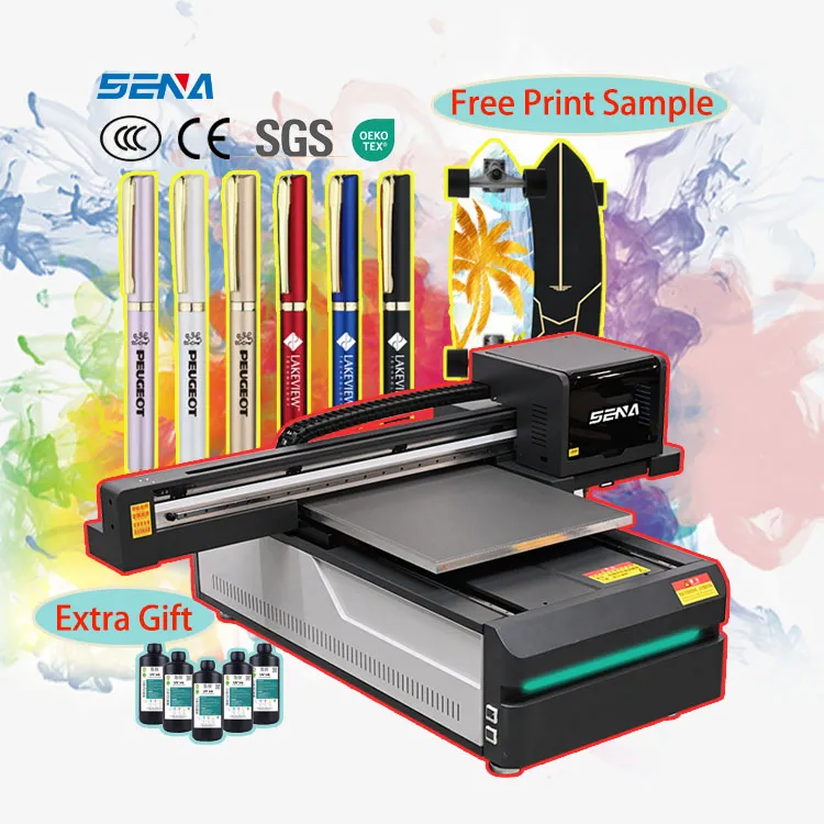 60*90cm UV Flat bed Inkjet Printer With XP600 TX800 I3200 head