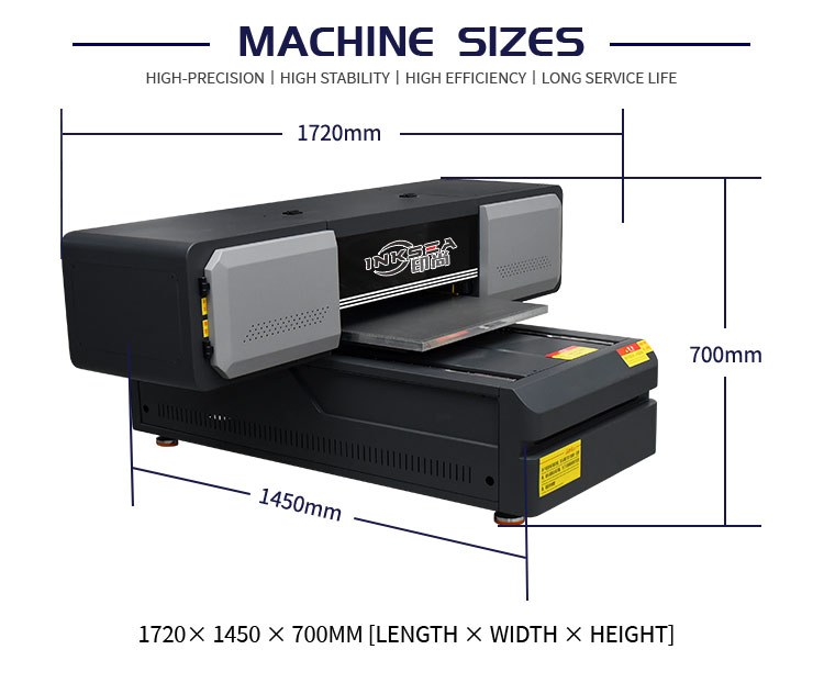 6090 कपड़ा कपड़ा सामग्री मुद्रण मशीन फ्लैटबेड यूवी इंकजेट औद्योगिक प्रिंटर