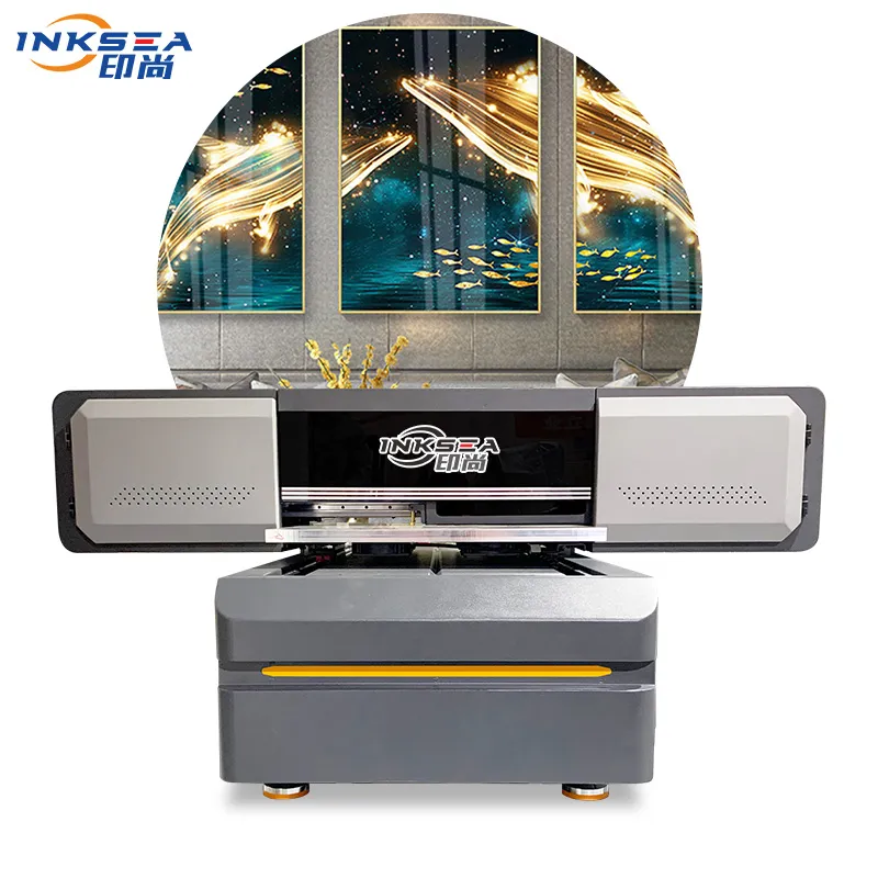 6090 Digital UV Flatbed Printer untuk Mencetak Kaca Kulit Kayu Lapis PVC Akrilik