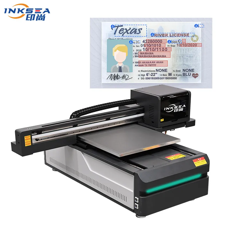 6090 Printer Akrilik Datar Mesin cetak EpSON i3200 print head untuk film ab plastik kaca kulit buatan