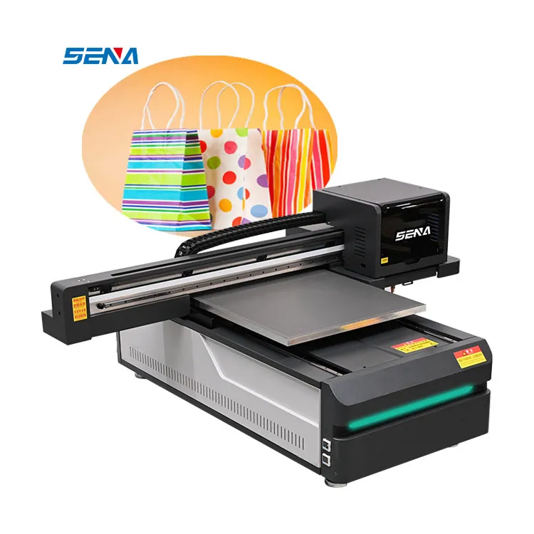 6090-SENA UV flatbed printer digital mesin cetak UV pena keramik kaca logam mesin cetak amplop