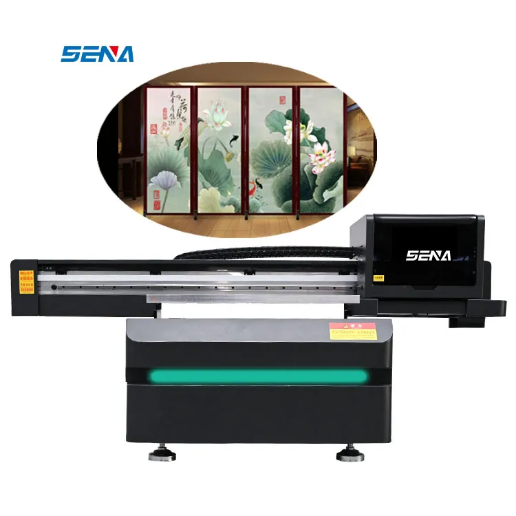 6090-SENA UV Flatbed printer full set AB film label machine printing sticker for phone case bottle glass metal