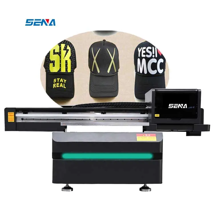 6090-SENA Printer UV Set Lengkap Stiker Cetak Mesin Label Film AB untuk Casing Ponsel Botol Kaca Logam 6090 Printer Flatbed UV